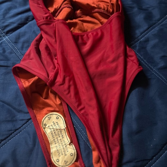 Mermaid Swimwear Orange-red One-Piece size L NWOT - Picture 4 of 4